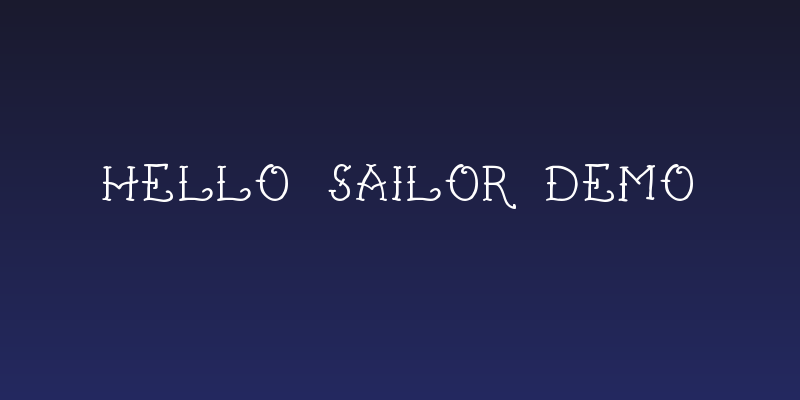 Hello Sailor Demo Social Header
