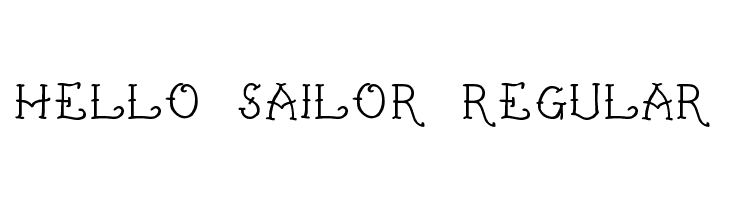 Hello Sailor Regular Schriftart