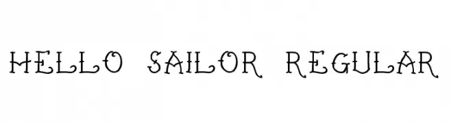 Hello Sailor Regular  Descarca Fonturi Gratis