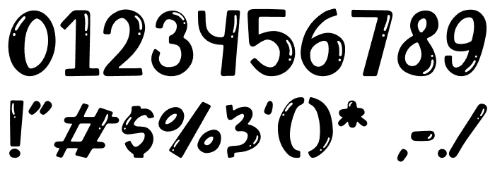 Hello Salmon Font OTHER CHARS