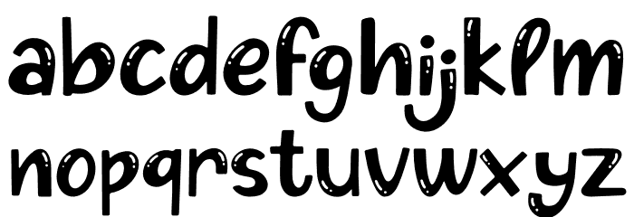 Hello Salmon Font LOWERCASE