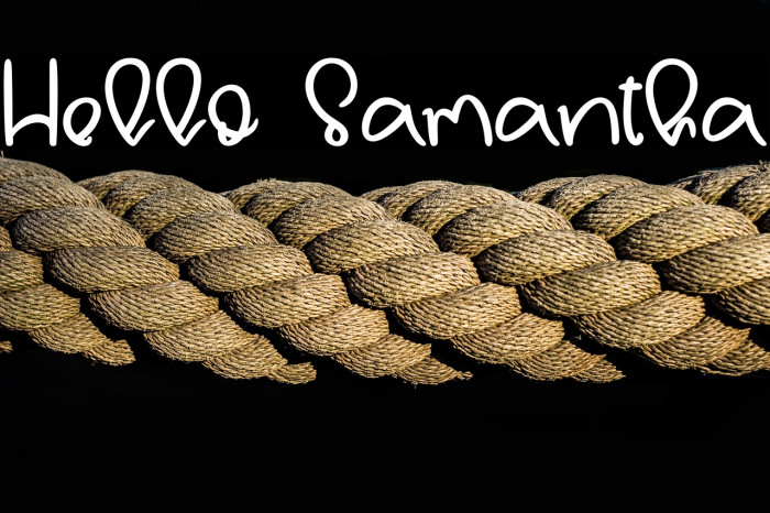 Hello Samantha Example 1