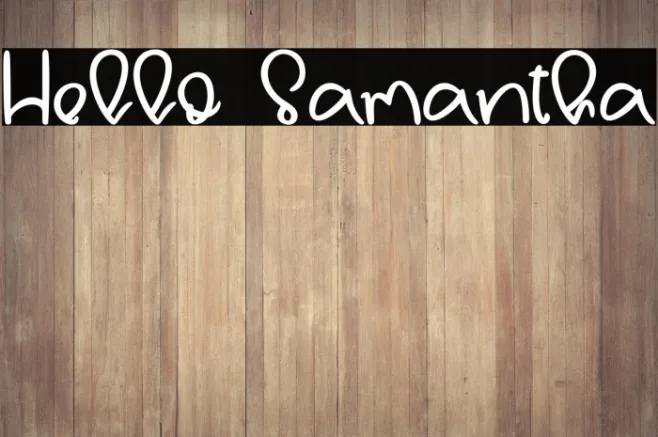 Hello Samantha Example 2