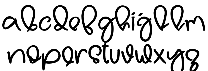 Hello Samantha Font LOWERCASE
