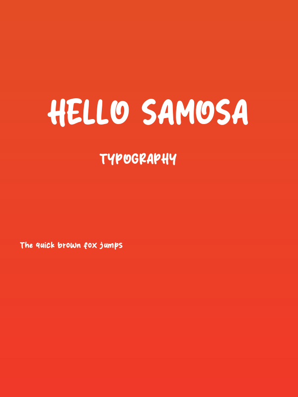 Hello Samosa Poster