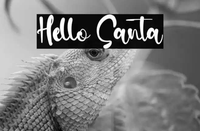 Hello Santa Font examples