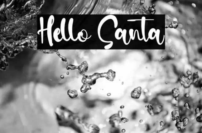 Hello Santa Font examples