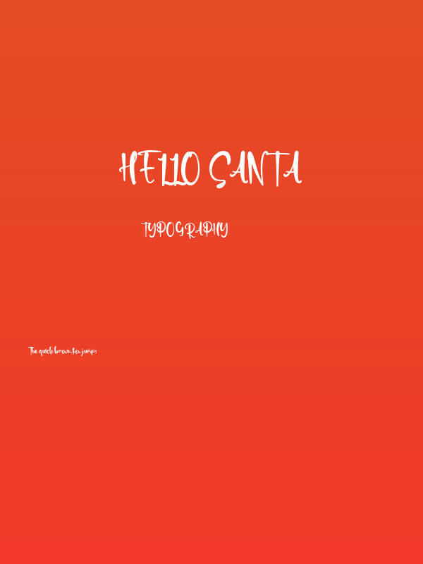 Hello Santa Poster