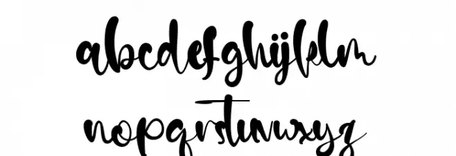 Hello Santa Font LOWERCASE