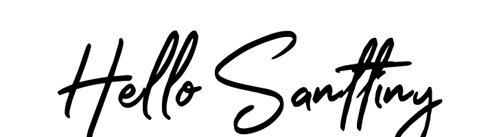 Hello Santtiny  नि: शुल्क फ़ॉन्ट्स डाउनलोड
