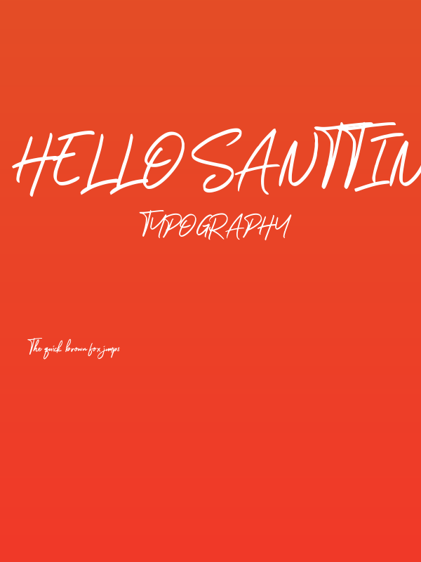Hello Santtiny Poster