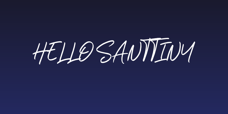 Hello Santtiny Social Header