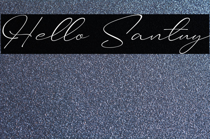 Hello Santuy Font examples
