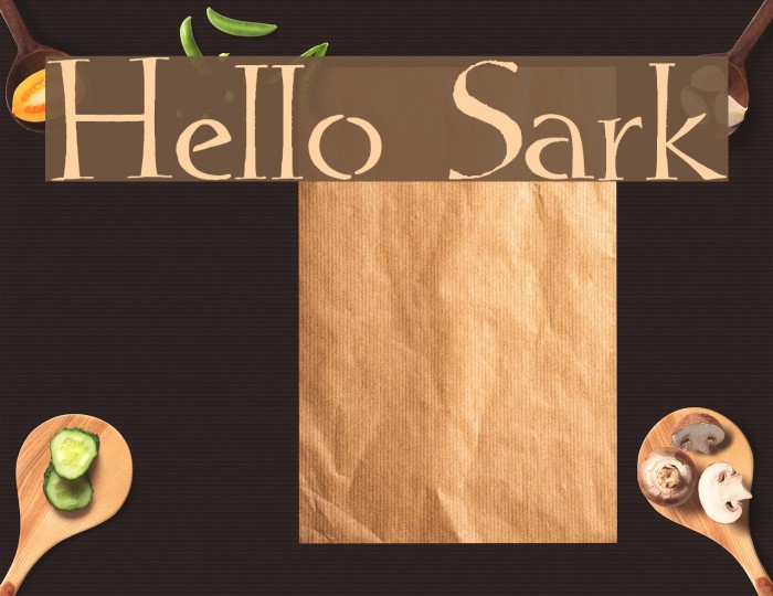 Hello Sark Font examples