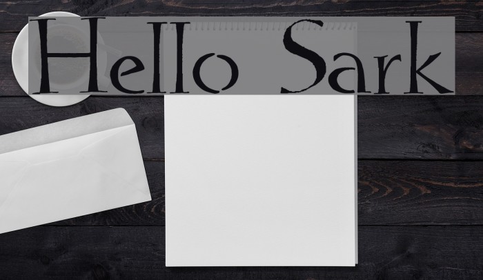 Hello Sark Font examples