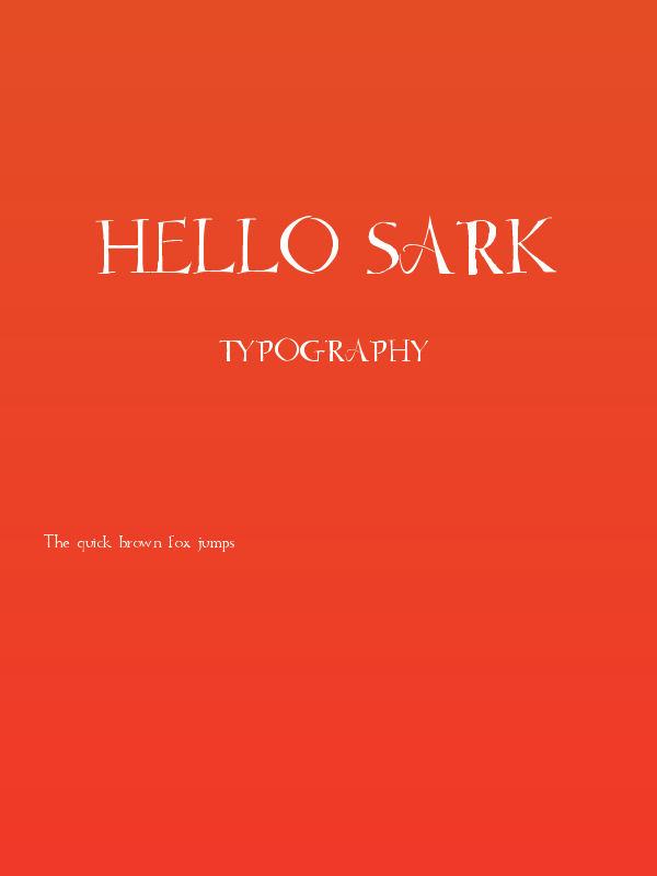 Hello Sark Poster