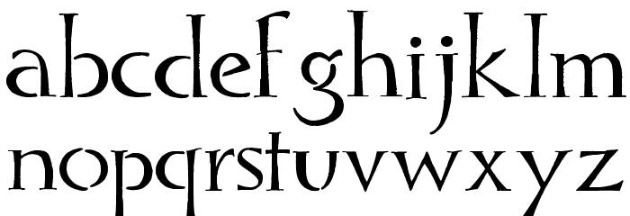 Hello Sark Font LOWERCASE