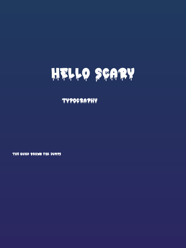 Hello Scary Poster