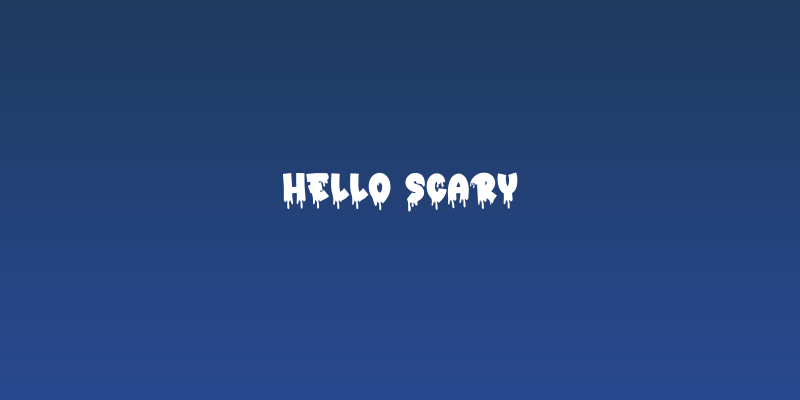 Hello Scary Social Header