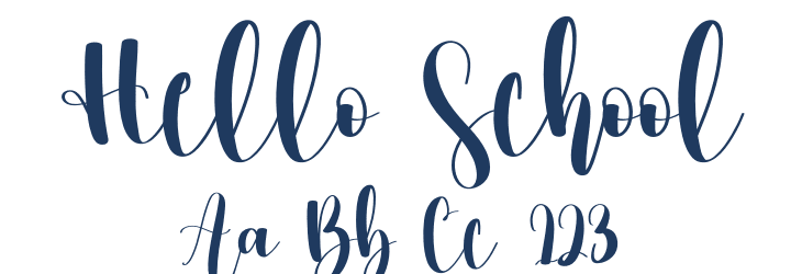 Hello School Font Preview