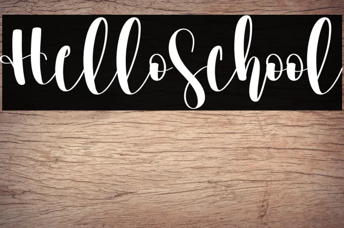 Hello School Example 2