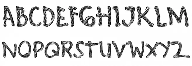Hello Scribbles Polices MAJUSCULES