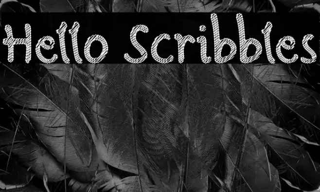 Hello Scribbles Font examples