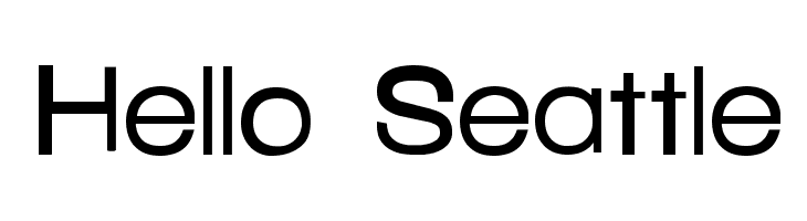 Hello Seattle Font