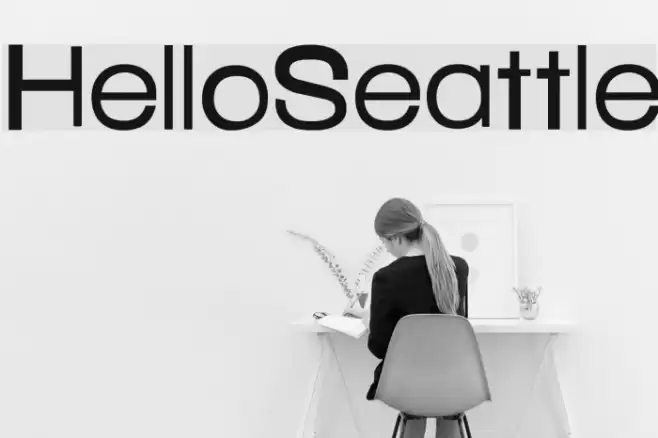 Hello Seattle Schriftart examples