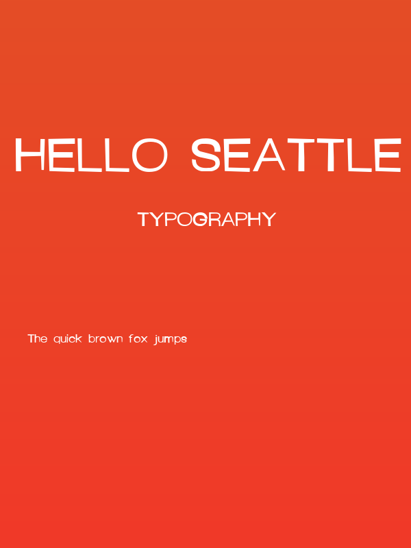 Hello Seattle Poster