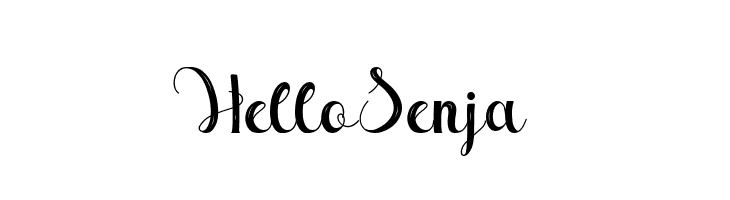 Hello Senja  font caratteri gratis