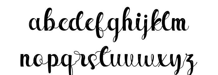 Hello Senja Schriftart Kleinbuchstaben