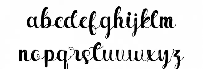 Hello Senja Font Litere mici