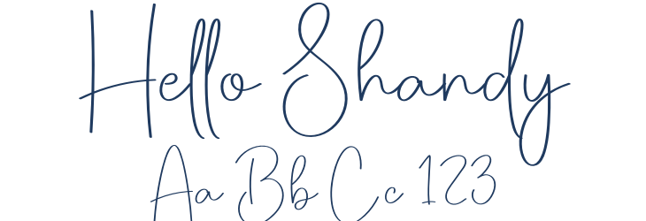 Hello Shandy Font Preview