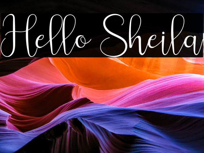 Hello Sheila Example 2