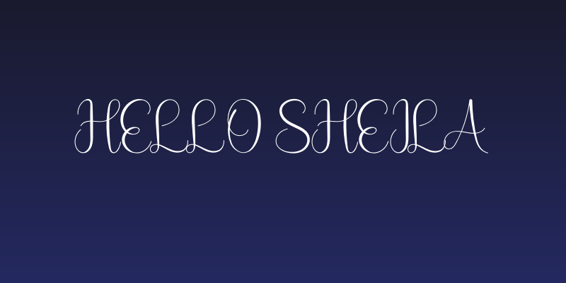 Hello Sheila Social Header