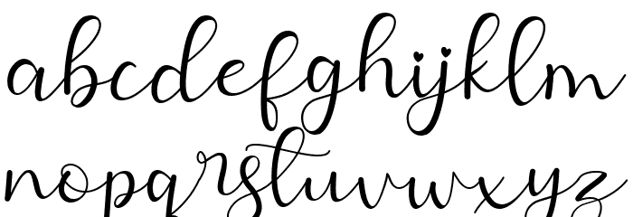 Hello Shilla Font LOWERCASE