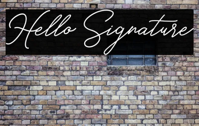 Hello Signature Example 1