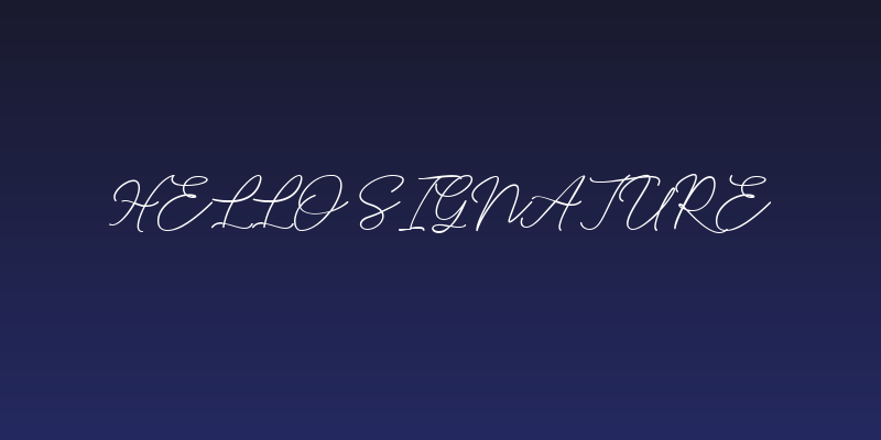 Hello Signature Social Header