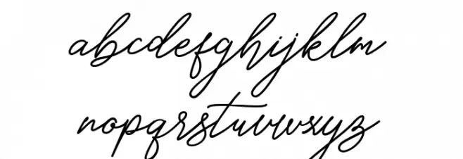 Hello Signature خط أحرف صغيرة
