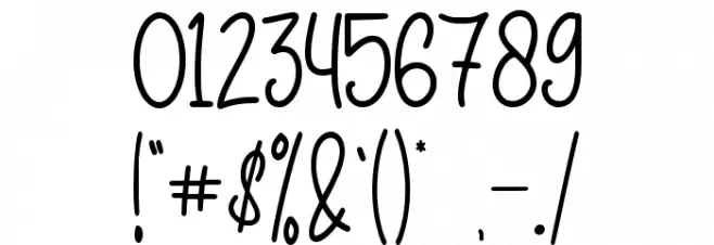 Hello Sintha - Personal Use Font OTHER CHARS