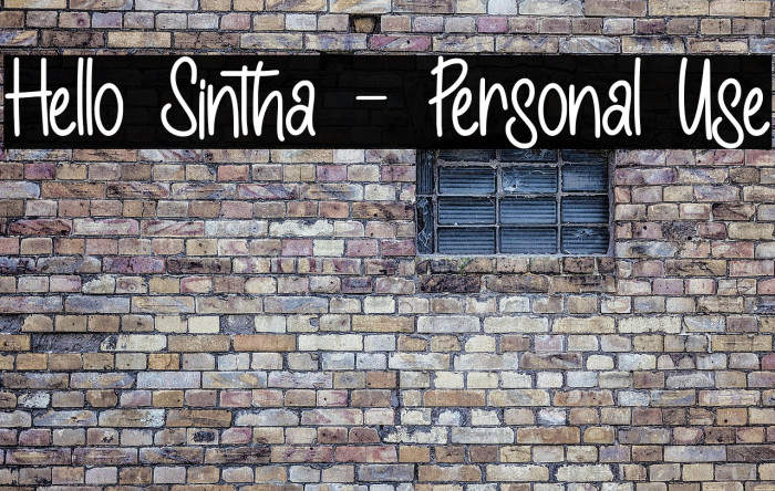 Hello Sintha - Personal Use Example 1