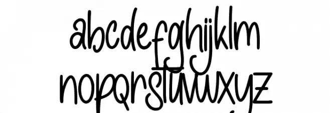 Hello Sintha - Personal Use Font LOWERCASE