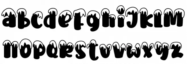 Hello Snow - Personal use 字体 小写