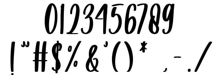 Hello Snowflake Font OTHER CHARS