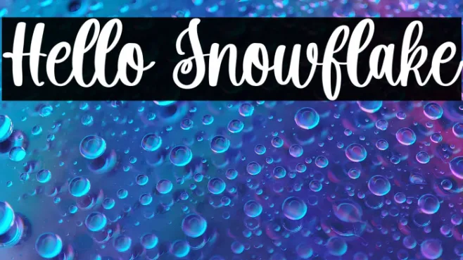 Hello Snowflake Example 1