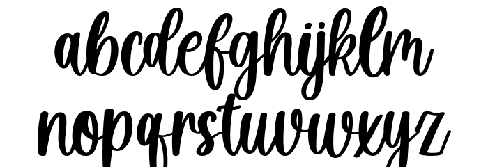 Hello Snowflake Font LOWERCASE