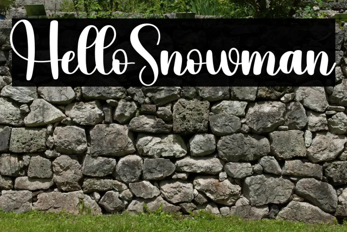 Hello Snowman Example 2
