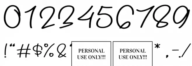 Hello Snowy Font OTHER CHARS