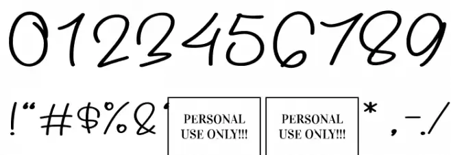 Hello Snowy Font OTHER CHARS